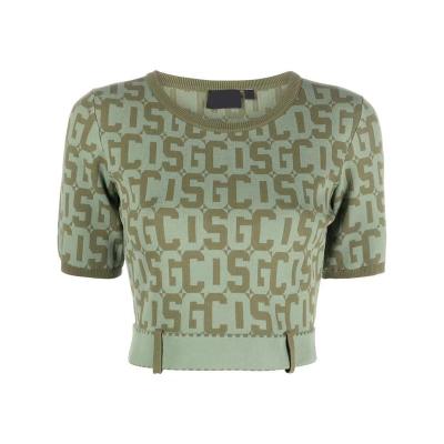 China 2023 Classic Jacquard Shorts Custom New Sleeved Anti-wrinkle Knitwear Manufacturers Summer Wear For Knitting Women's Sweater for sale