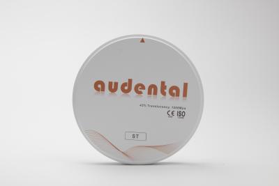 China Audental ST Zirconia Blocks for Full Arch Dental Restorations White Blank Disc Milling CAD/CAM Lab Material D shape 95mm for sale