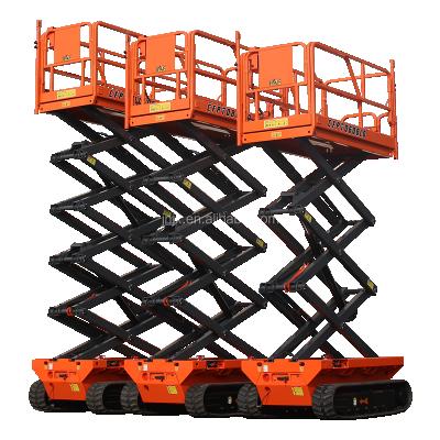 China Plant ; Hotel; Airport; Road; 6-10m Inner And Outer Construction Hydraulic Crawler All Rough Terrain Track Platform Vertical Electric Battery Operated Lift With EN280 AS1418 for sale
