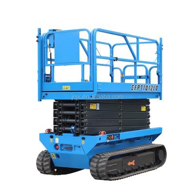 China Plant ; Hotel; Airport; Road; 6m 8m 10m 12m 320kg 450kg Track Crawler Electric Hydraulic Electric Automatic Battery Operated Inner and Outer Scissor Lift with Low Cost for sale