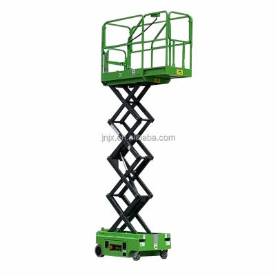 China Aerial construction work with CE ISO certification mini small hydraulic electric battery power scissor lift for sale