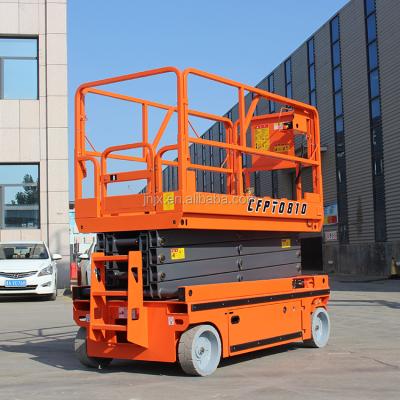 China Plant ; Hotel; Airport; Road; Interior and External Building 33 ft 10m with CE Certification Similar to JLG Geniuses JLG Airplane Hijacking Haulotte Electric Self Propelled Scissor Lift for sale
