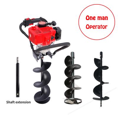 China Hot Sale Earth Auger Digger Machine Hand Earth Auger Manual Earth Auger For Garden for sale