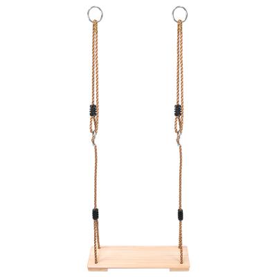 China Hot Sale Outdoor Patio Chair Comfort Kindergarten Hanging Wooden Swing Set Chair for sale