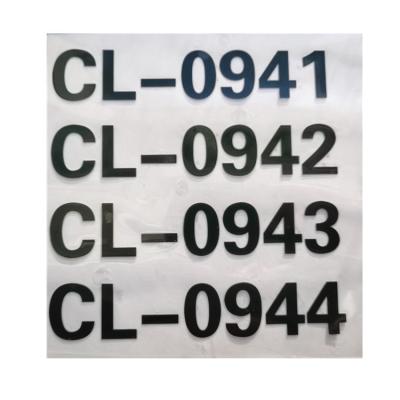 China Waterproof Custom Logo Vinyl Letters Transfer Stickers Foil Adhesive Logo UV Transmissible Label for sale