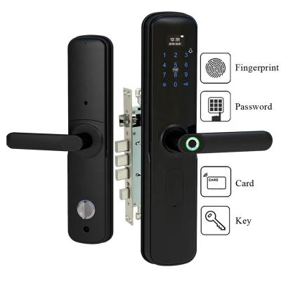 China Anti-peep Code Security Digital Combination Password Door Lock Electronic Smart Biometric Fingerprint Door Lock For Home for sale