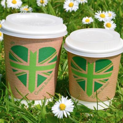 China Wholesale Food Fresh Sealing Cover Compostable Take Away Sippy Cup Lids 8 12 Hot Drink Tea Coffee CPLA Cup Lid 16oz Biodegradable for sale