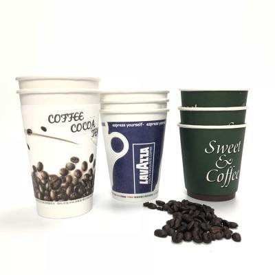 China Biodegradable Biodegradable Wedding Take Away Hot Bubble Tea Drink Coffee Paper Cups PLA Cup Sugar Cane Paper With Logo 7 Ounce for sale