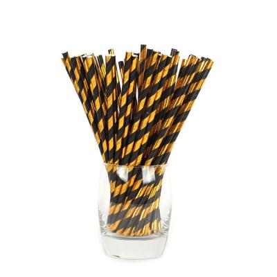 China Party Restaurant Consumables Lots Eco - Friendly Paper Straw Take Away Plastic Drink Individually Wrapped Biodegradable Disposable Straws for sale