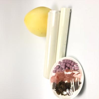 China Moisture Proof Cling Film China Food Grade PVC Industry Top 5 Supplier 9~20 Micron Transparent PVC Plastic Cling Soft Chain 1000 Rolls NC; SHG for sale