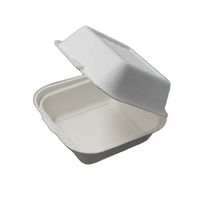China 10 Inch Eco-Friendly Biodegradable Biodegradable Compostable Box Sugar Cane Disposable Box Take Away Box for sale
