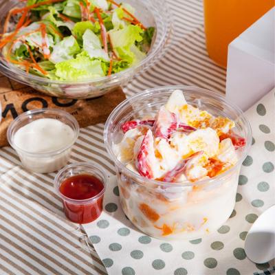 China Sauce Party Biodegradable Disposable Plastic Cup With Lid Take Away Tea Coffee Food Cup PLA pp 1 2 4 oz 100% Biodegradable for sale