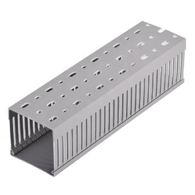 China PVC Good Reputation High Quality Slotted Plastic Wire Manufacturer Channeling Cable Duct PVC Trunking for sale
