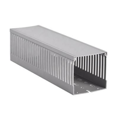 China Low Smoke Halogen Free PVC Insulated Bowl Groove PVC Wring Duct for sale