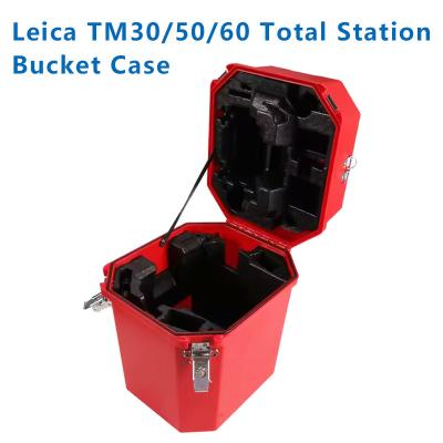 Китай КРАСНЫЙ Пластиковый Жесткий Кейс для Переноски для Lei Co Carrying BOX для Тахеометра Lei Ca Total Station TM30 TM50 TM60 TS60 продается