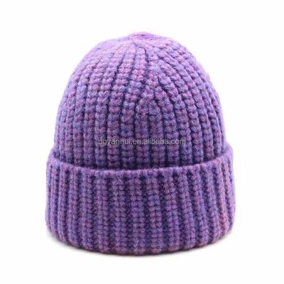 China Sports Different color High Quality Winter Beanie Hat for Men and Women Slouchy Hats Winter Knit Cuffed Beanie Soft Hat for sale