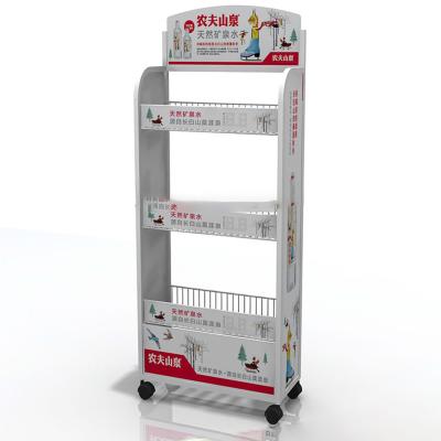 China Environmentally Friendly Custom Universal Durable Metal Water Bottle Rack Stand Display Stands for sale