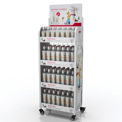 China Environmental Friendly Beverage Hanging Display Stand Racks Food Racks Stationery Newspaper Snack Display Rack for sale
