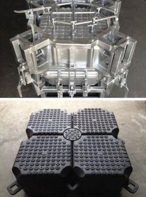 Cina Moltiplicazione rotazionale Boie di ancoraggio in plastica di muffa di alluminio Boie di rotolinea di ponte di ponton galleggiante in vendita
