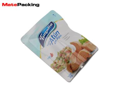 China Bolsa de aluminio impresa aduana de empaquetado de la réplica de tres bolsos del alimento cocido lateral del sello en venta