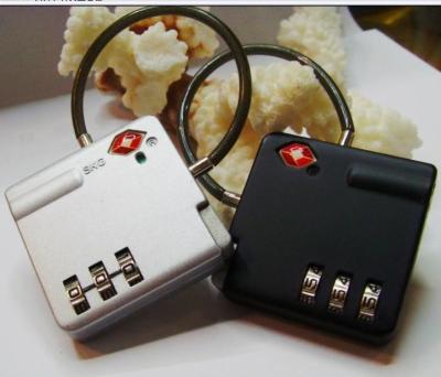 China cerradura del equipaje del alambre de la combinación de 3-dial TSA en venta