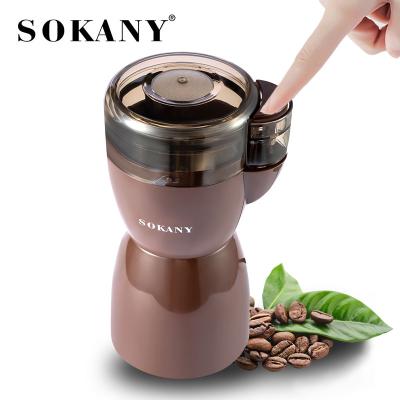 China Zogifts SOKANY Outdoor Electric Coffee Grinder / Coffee Grinder Small Automatic Coffee Grinder 200W High Speed Grinder for sale