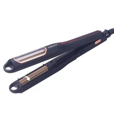 China SOKANY Household Warming Fast Portable Hair Straightener Wave Irons Small Straightener Hair Curling Iron With Temperature Display for sale