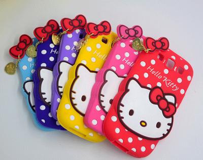 China lovely hello kitty silicon Case For iPhone 4 5s 6s plus galaxy S6 S7 NOTE 3 5 for sale