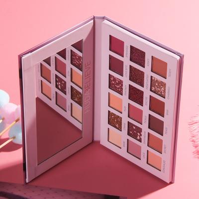 China Large Waterproof Custom Eyeshadow Palette Blue Gothic 30 Colors No Label Organic Eyeshadow Palette for sale