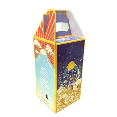 China High Quality Custom Luxury Recycled Materials Fruit Wine Drink Packaging Portable Beer Gift Box for sale