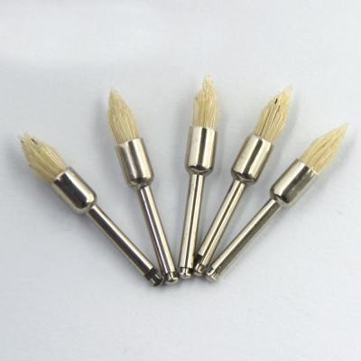 China 100p Box Dental Prophy Brush Bristle Manufacturers Lab Prophy Polishing White for sale
