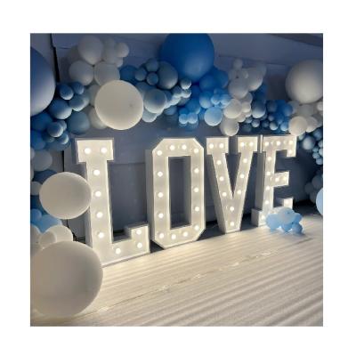 China Other LOVE Wedding Character Marquee MARRY ME Wedding Sign BABY LED Wedding Sign Marquee Number 4 FT Number LED Light Up Letter Sign for sale