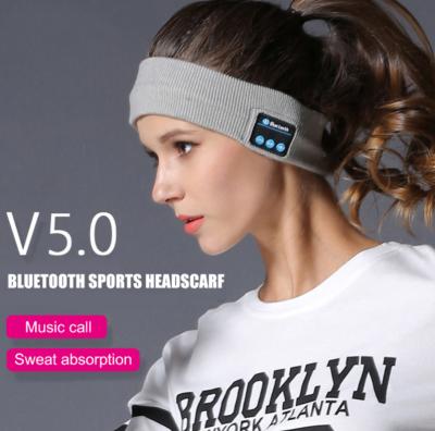 China Anti-Puffiness Music Blue Tooth Headband Knits Sleep Headwear Earphone Sports Speaker Headset Blue Tooth Sleep Earbuds for sale