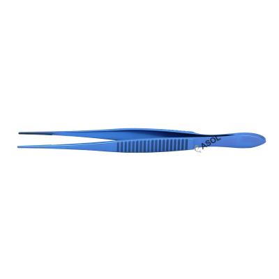 China Surgical Instruments Reusable DeBakey Conjunctiva Forceps, Straight and Atraumatic Tips, 12cm for sale