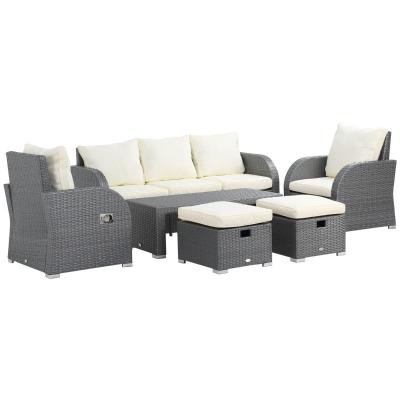 China Eco-friendly\UV Resistant\water Proof\weather Resistant Factory custom european hotel relaxing sofa luxurious outdoor garden patio furniture sets for sale
