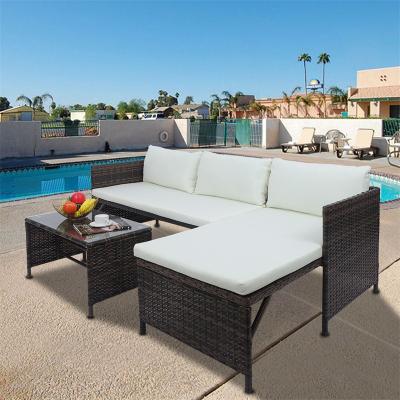 China Eco-friendly\UV Resistant\water Proof\weather Resistant wholesale bali style rattan outdoor furniture lounge garden sofa sets with seat cushions for sale