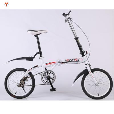 China Steel Factory Supply Foldable Bicycle Small Size 16 Inch Bicycle adult Folding mini Bike for sale
