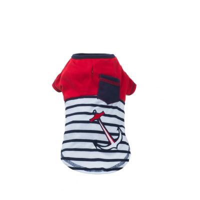 China Fashion Spring Autumn Cute Pet Clothes Casual Cartoon Pet Clothing Shirt Vests Cat T-shirt Puppies Clothes For Small Pets for sale