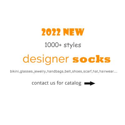 China Wholesale Designer Breathable Unisex 100% Pure Luxury Socks Women Men Cotton Famous Brands for sale