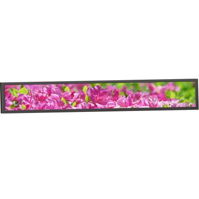 China 36.6 Inch Indoor 1920*290 Stretched Bar Leg LCD Display Digital Signage Media Player With Android 5.1.1 Wifi for sale