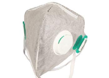 Chine Grain d'isolement pliable vertical gris de brume/pollen de masque de poussière de la couleur FFP2/échappement de voiture à vendre