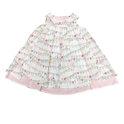 China 2022 Washable Hot Selling 80-90 Size Summer Girls Dress Cute Sleeveless Sweat-absorbent Dress Kids Clothes Vest for sale
