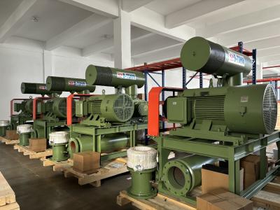 China Green Axial Flow Three Lobe Roots Blower BK8024S 90KW For Water Treatment for sale