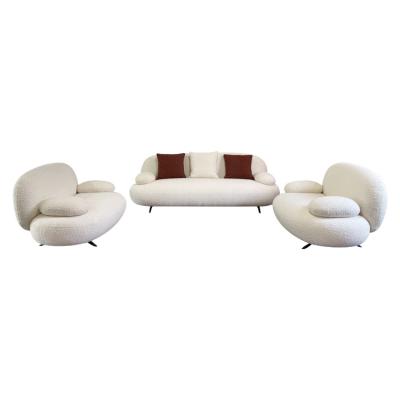China Modern Design Good Prices ODM/OEM Highliving New Design Factory ODM/OEM Fabric PU Velvet Leather Metal Leg Sets Living Room Sofa for sale