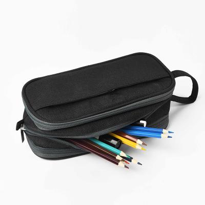 China Korean Version Best Selling Stationery Pen Bag Roll Pens Bag Solid Color Korean Version Best for sale