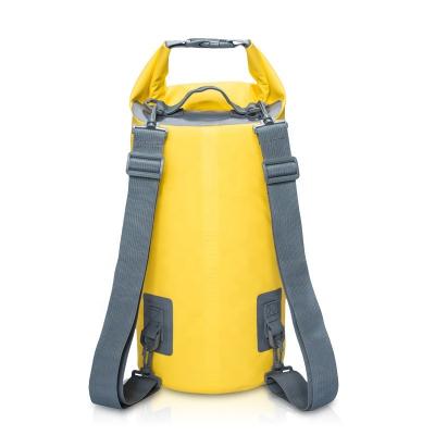 China 5L 15L 10L 20L 30L kayak water sports 500d pvc tarpaulin waterproof dry bag backpack en venta