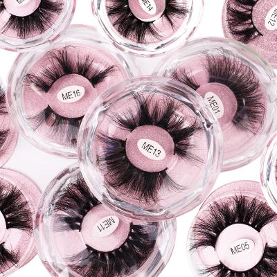 China Wholesale custom thick fluffy box bottom full lash strip mink lashes mink eyelashes sellers 3d 25mm dramatic mink eyelash for sale