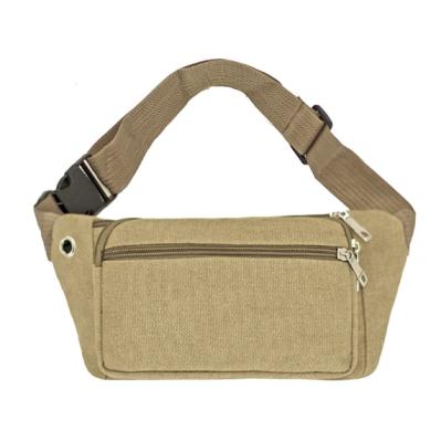China Fashion Waterproof Mobile Phone Waist Bag Thickened Canvas Trunk Bag for sale