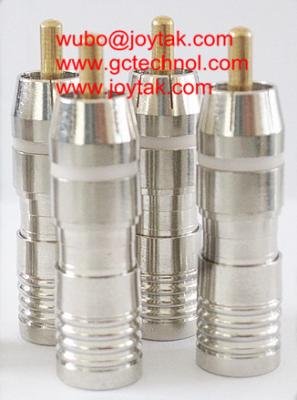 Chine Type télévision en circuit fermé de compression de connecteur coaxial de RCA de câble coaxial de liaison de RG6 RG59 vidéo-audio/RCA.C.07 à vendre
