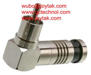 Chine Type câble de télévision en circuit fermé de câble coaxial de 75ohm RG6 RG59/RCA.C.L01 de compression de connecteur coaxial de RCA à vendre